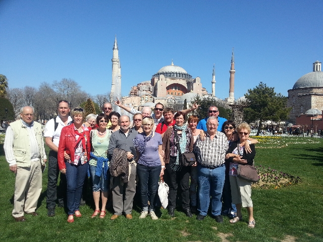 Dominick groep - Bij de Hagia Sophia